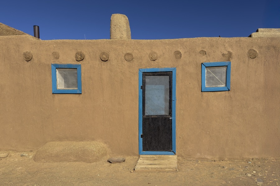 Blue Adobe House by Tom Heywood Photography