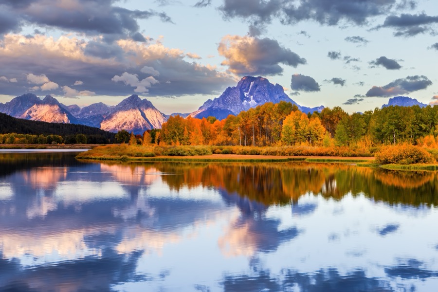 Oxbow Bend Vibrant Color by Tom Heywood Photography