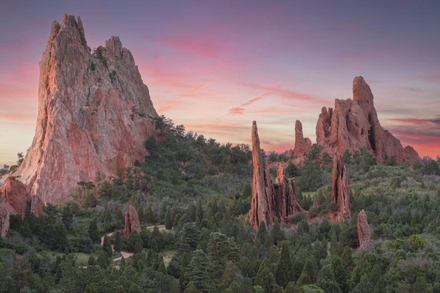 Garden of The Gods Sunrise by Tom Heywood Photography
