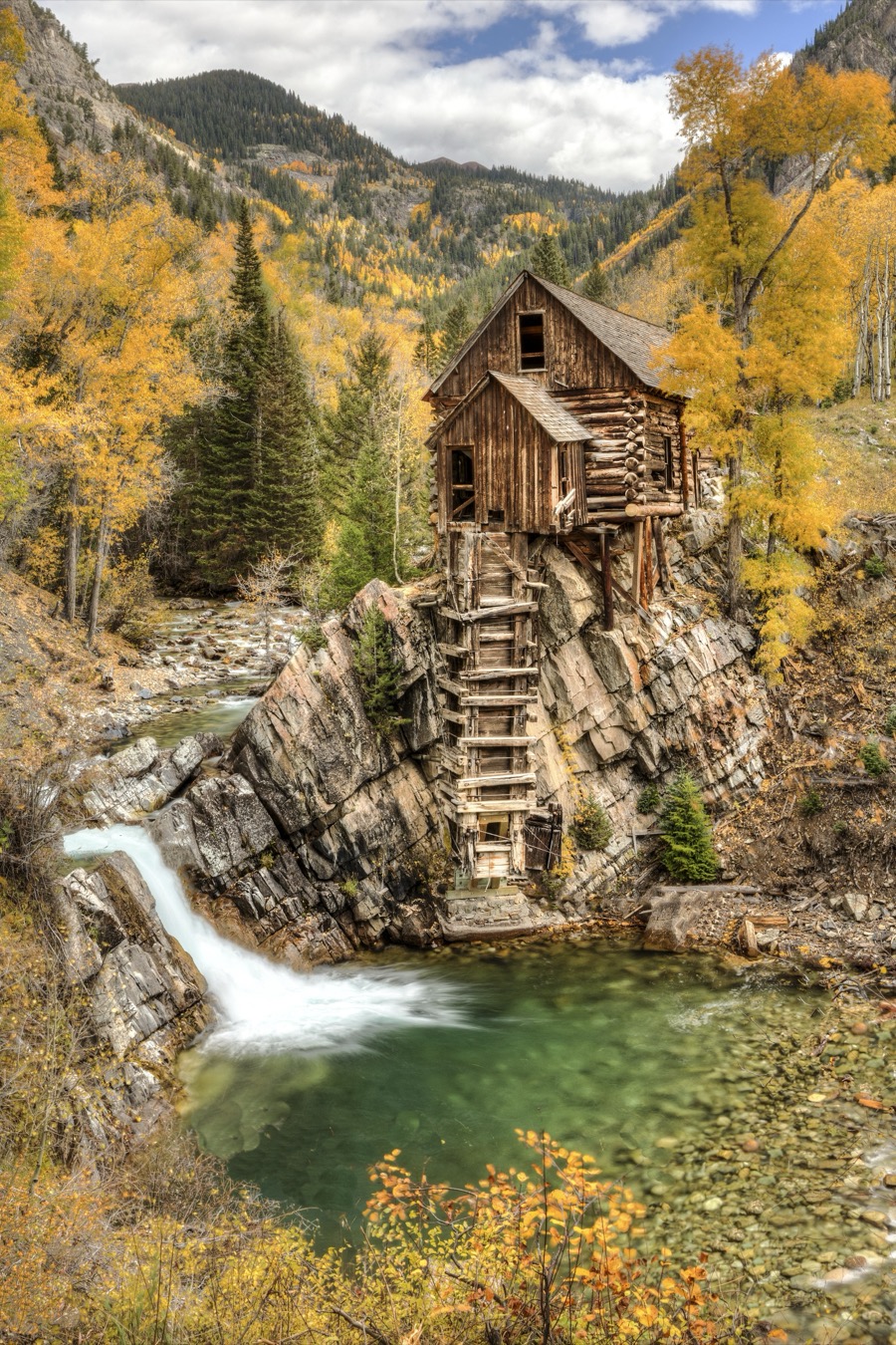 Crystal Mill Fall by Tom Heywood Photography