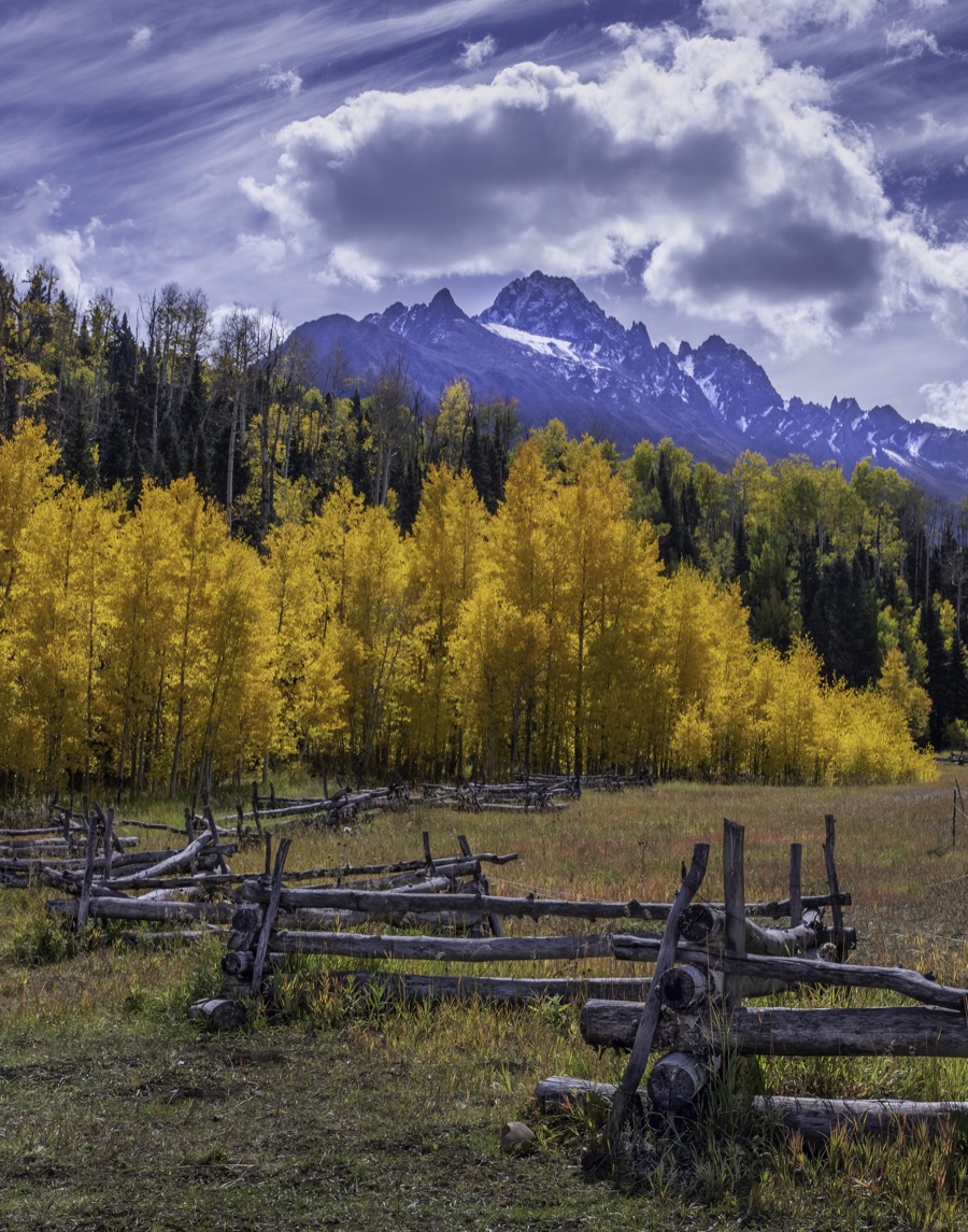 Mt. Sneffels Fenceline by Tom Heywood Photography
