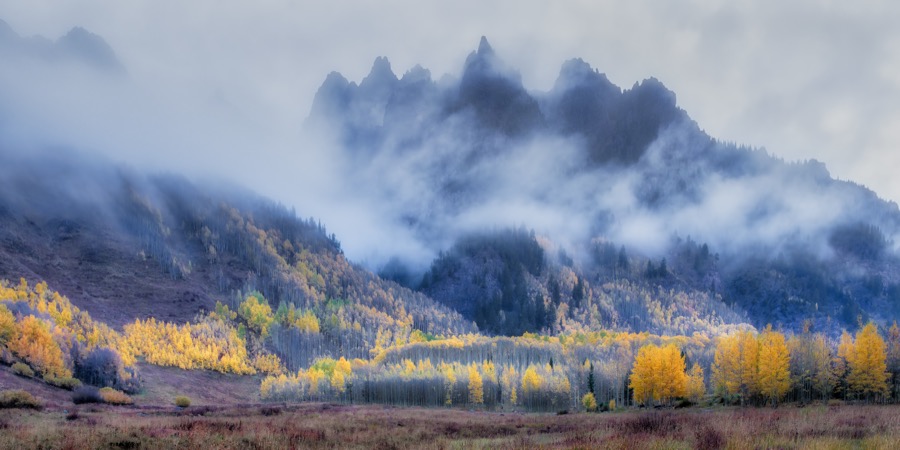 Mt. Sievers Misty Morning by Tom Heywood Photography