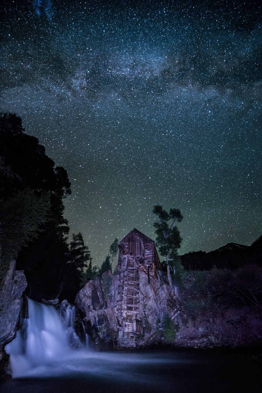 Crystal Mill Milky Way by Tom Heywood Photography