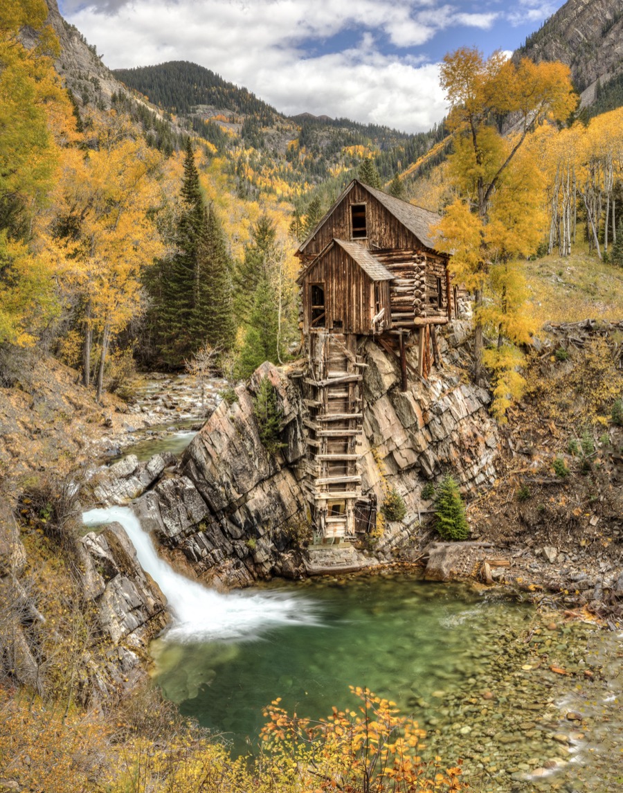 Crystal Mill Fall Color by Tom Heywood Photography