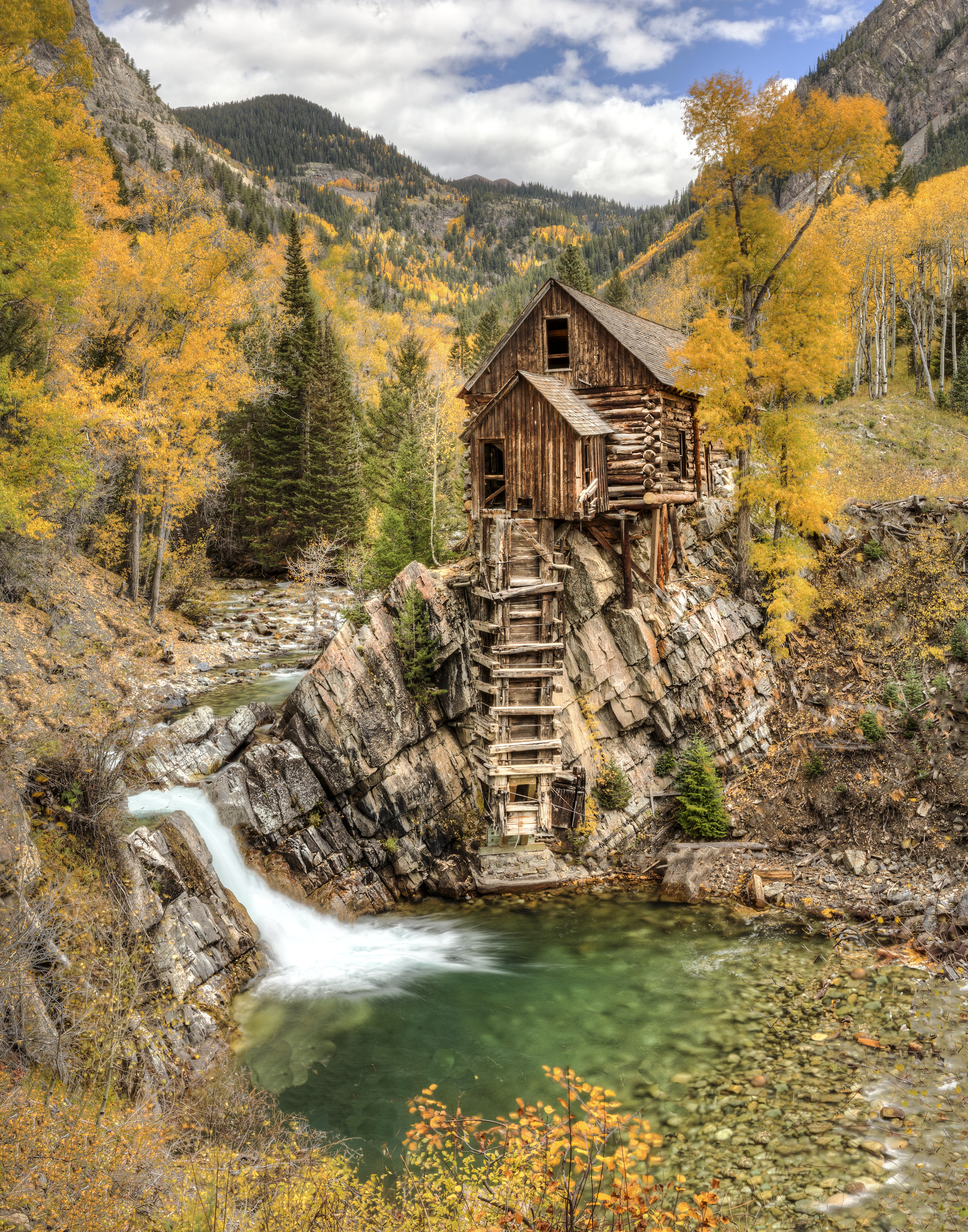 Crystal Mill Fall Color by Tom Heywood Photography