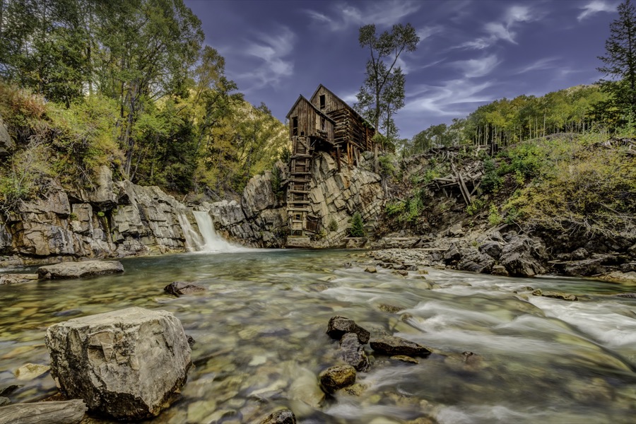 Crystal Mill on the Water by Tom Heywood Photography