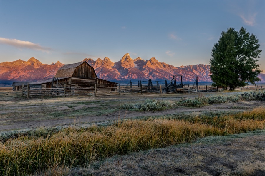 Moulton Barn Sunrise by Tom Heywood Photography