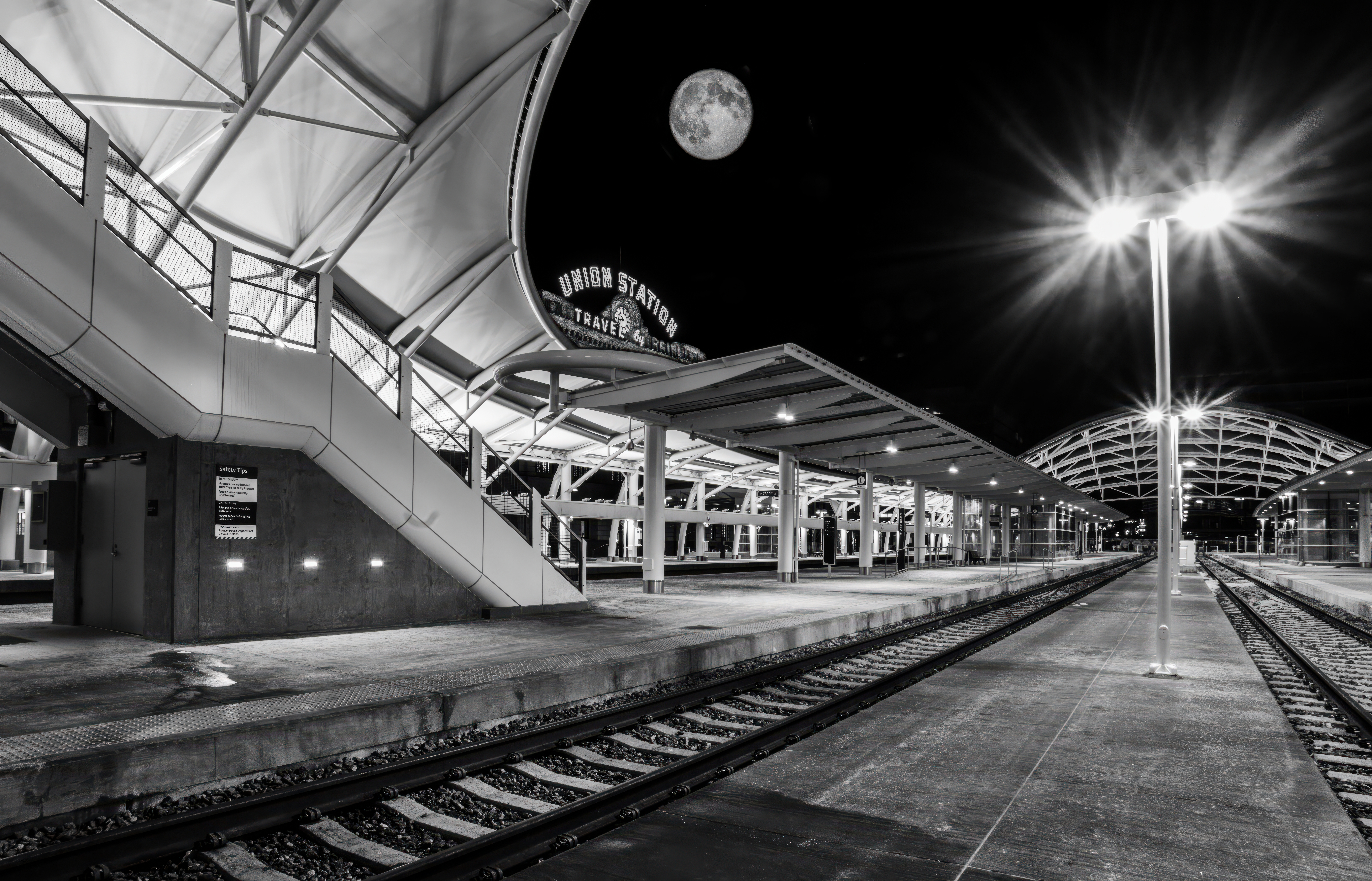 Denver Union Station Moonlight by Tom Heywood Photography