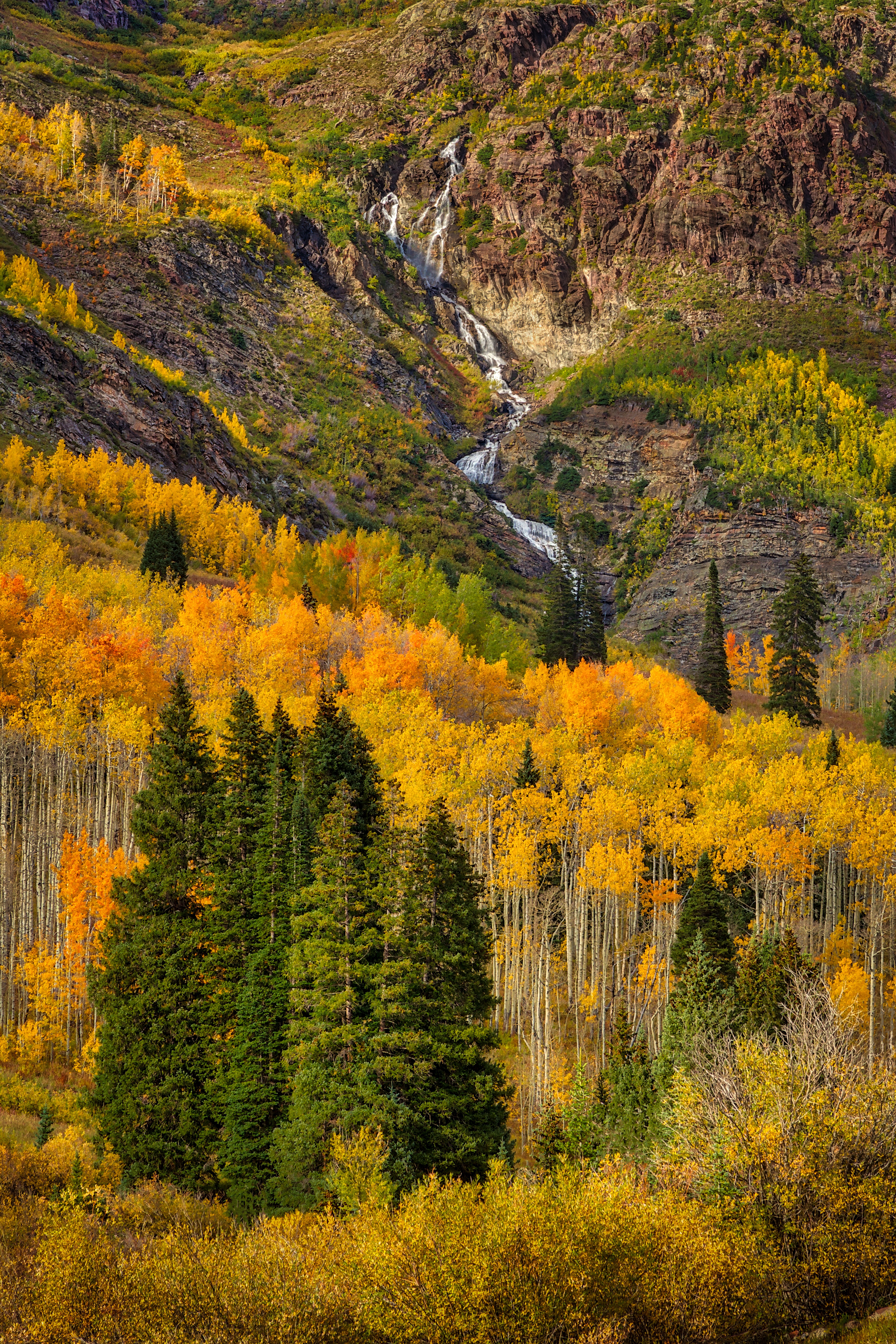 Lead King Basin Falls by Tom Heywood Photography