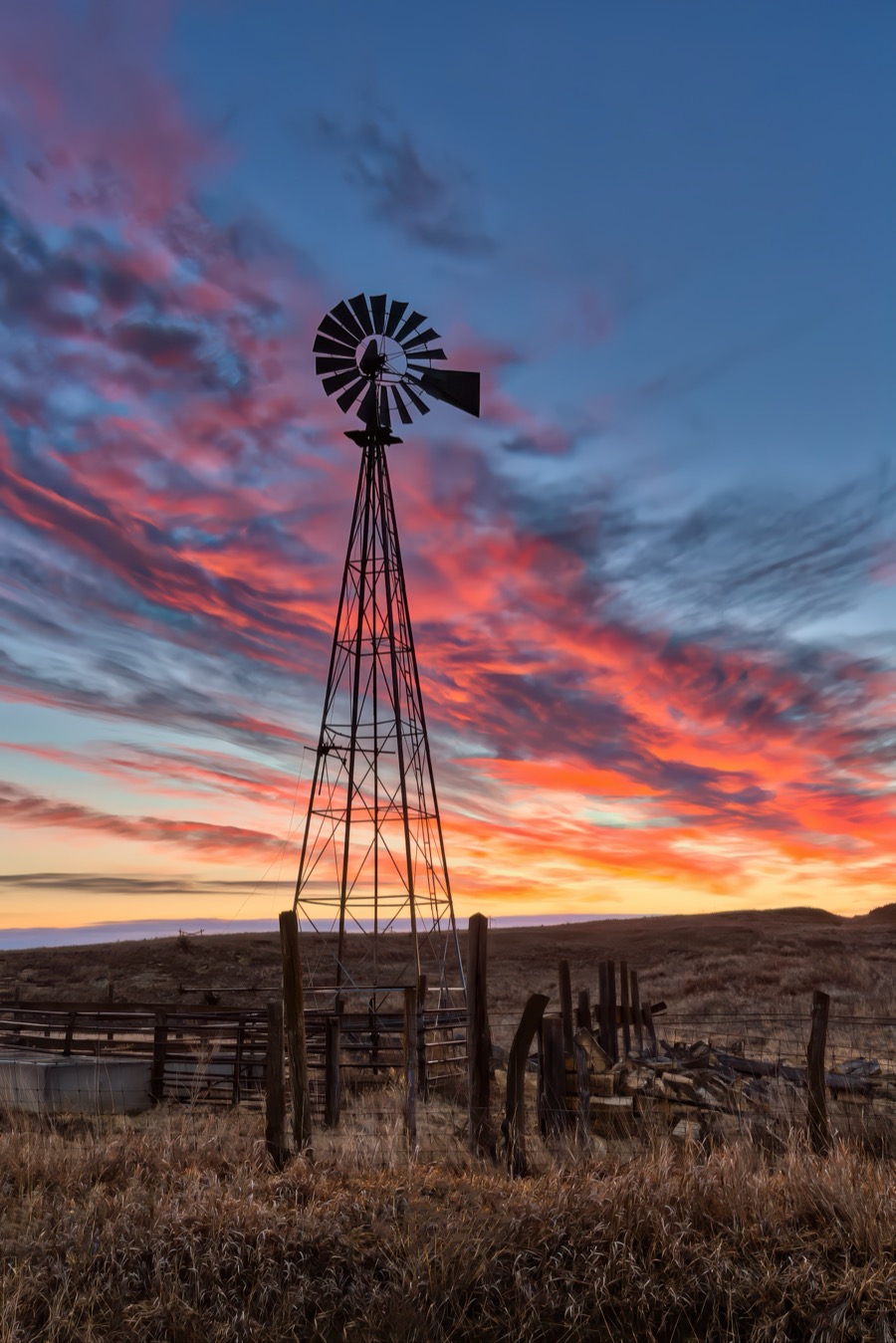 Windmill Sunrise Portrait by Tom Heywood Photography